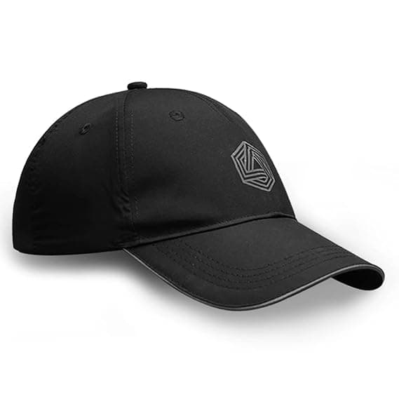 Boldfit Head Caps for Men Unisex Mens Caps with Adjustable Strap in Summer for Men Caps Men for All Sports Cap For Girls caps Gym Caps for Men Women Cap Sports Caps for Men with Airholes - Black