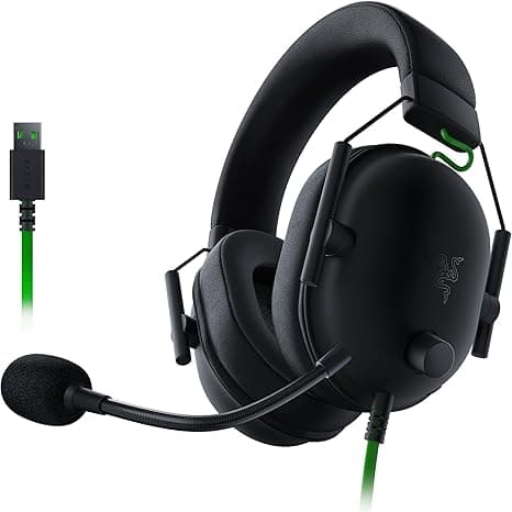 Razer BlackShark V2 X USB Wired Esports Gaming Headset: 7.1 Surround Sound - 50mm Drivers - 240g Lightweight Build - Noise Cancelling Mic - Hybrid Memory Foam Cushions - Black-RZ04-04570100-R3M1